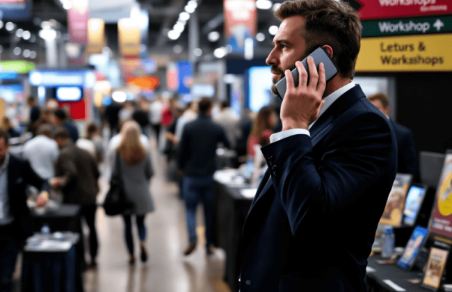 Como funciona a locação de celular corporativo para eventos e feiras