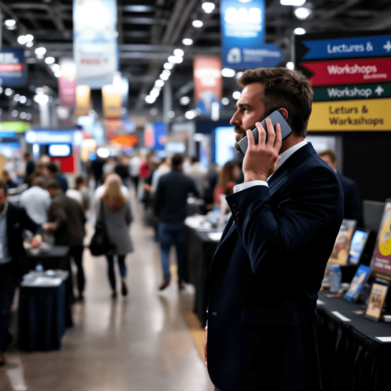 Como funciona a locação de celular corporativo para eventos e feiras