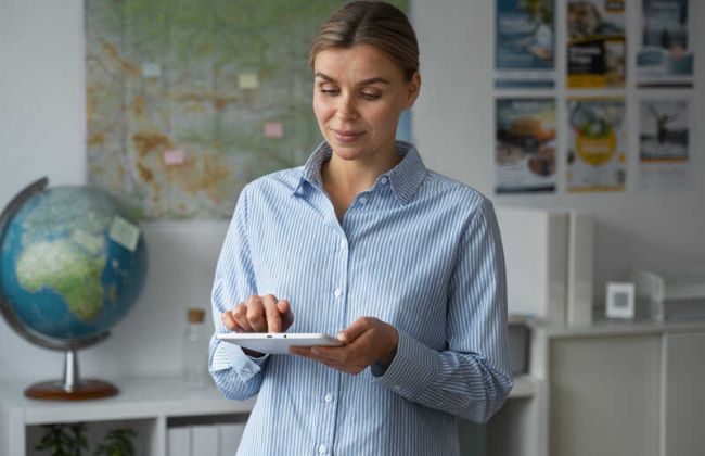 Aluguel de tablet para agências de viagens em ações promocionais