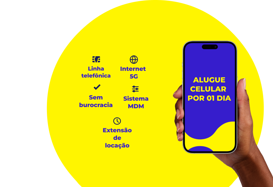 Aluguel de celular com linha telefonica e internet 5G