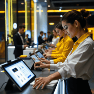 Locação de tablets check in
